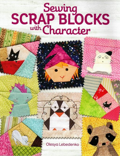 Hovedbilde Bok, Sewing scrap blocks with character