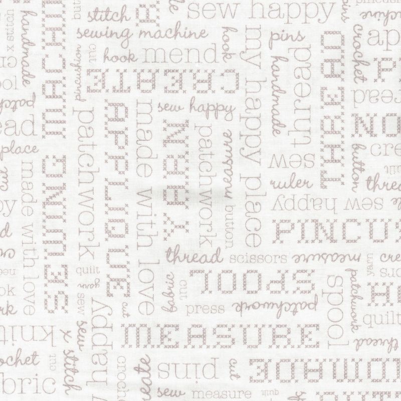 Stitch creme med tekst