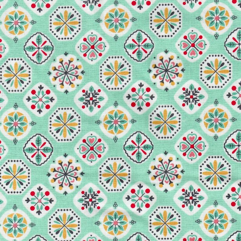 Stitch mintgrønn med mønster