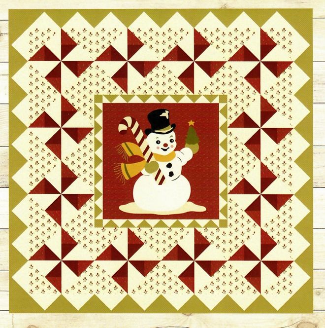 Hovedbilde Vintage Winter Quilt, mønster og panel