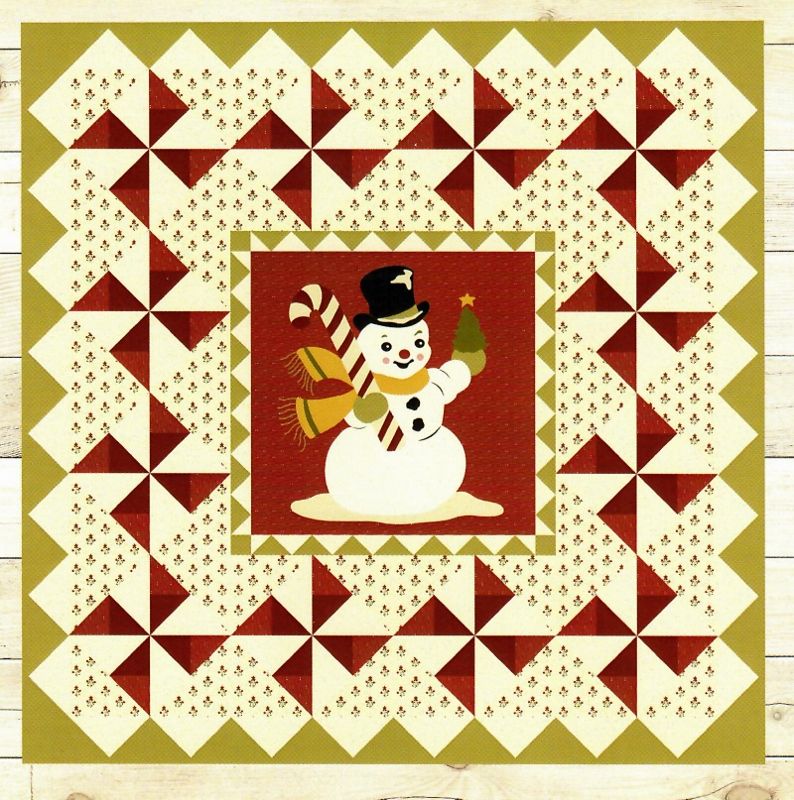 Vintage Winter Quilt, mønster og panel