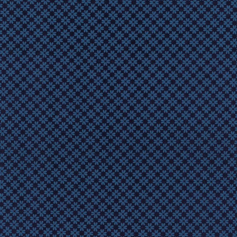 Essentials, blå med blomstermønster