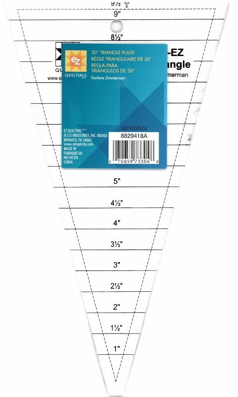 EZ Quilting 30 graders linjal